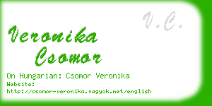 veronika csomor business card